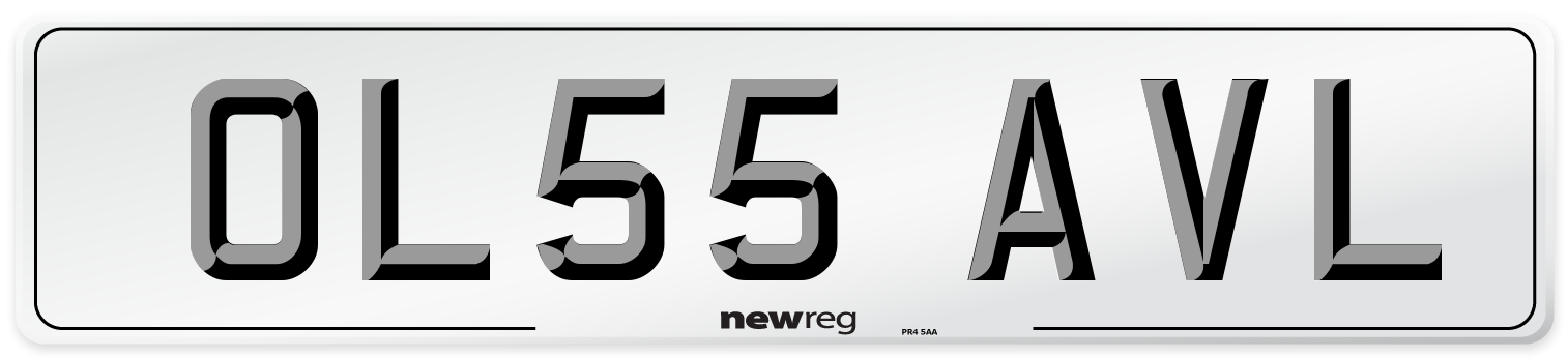OL55 AVL Number Plate from New Reg